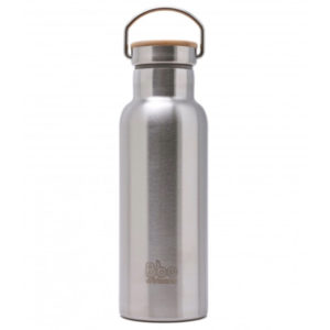 botella acero inox tapon bambu