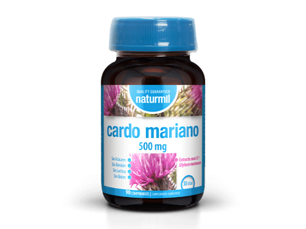 cardo mariano 500mg 90 comprimidos naturmil.