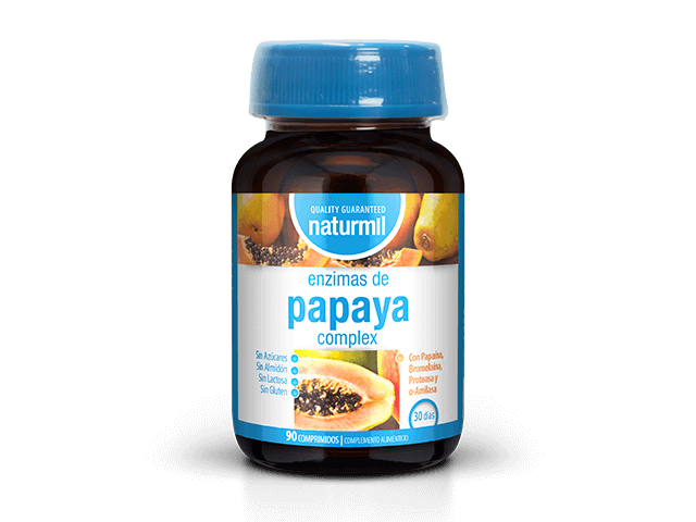 enzimas de papaya 90 comprimidos naturmil