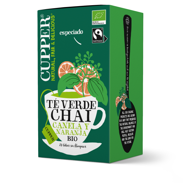 te verde chai canela y naranja infusion cupper.