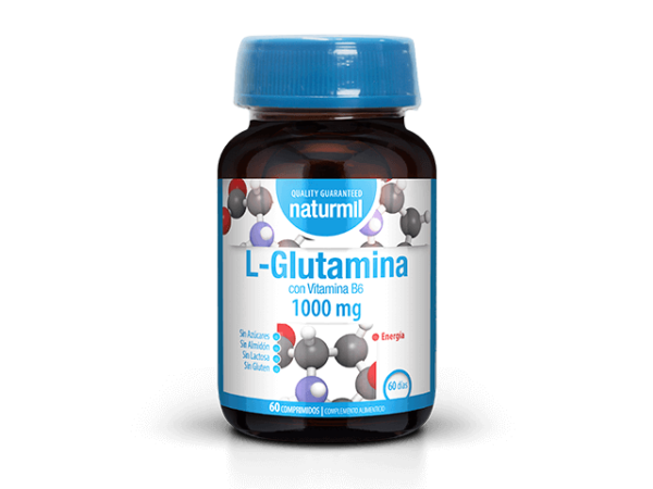 l glutamina 1000mg 60 comprimidos naturmil.