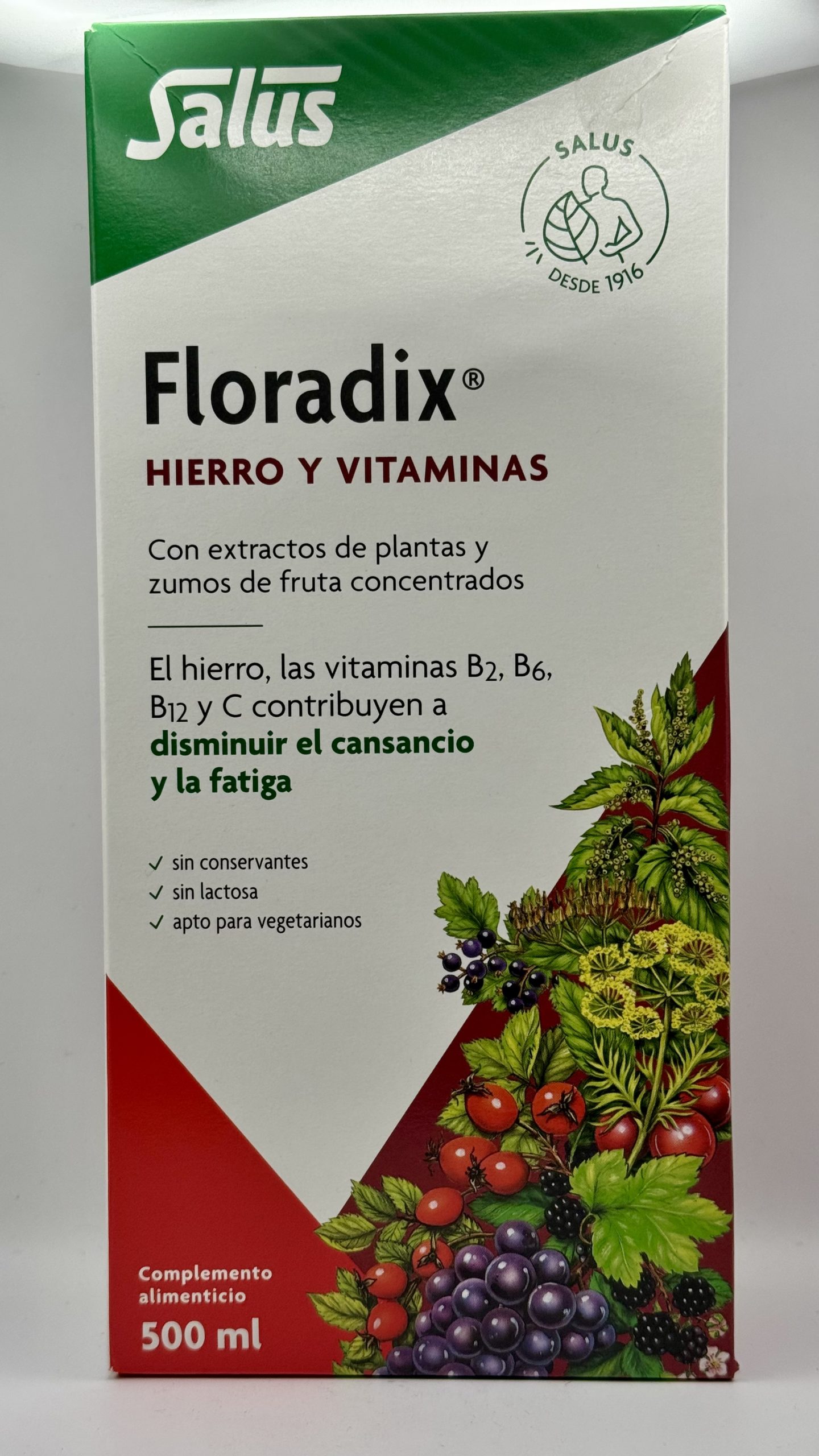 Floradix – Hierro y vitaminas – 500ml